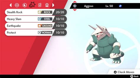 Pokemon Sword and Shield Aggron .